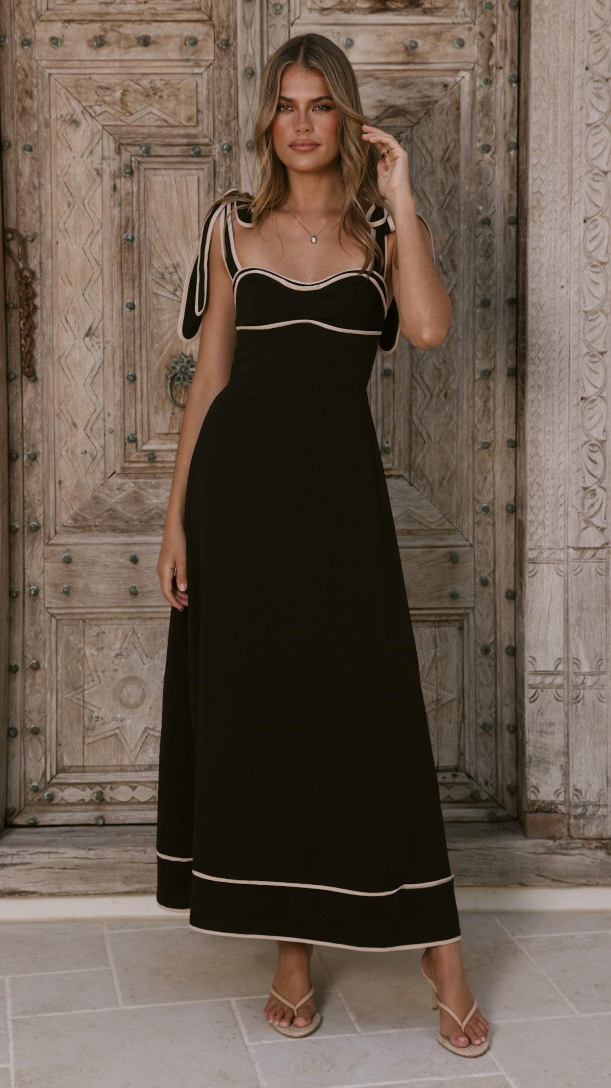 Beverley Knit Maxi Dress - Black