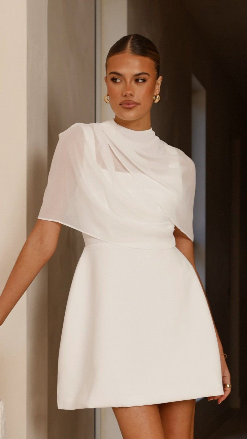 knee length dresses for ladies Cassidi Mini Dress - White - Buy Women's Dresses main image 0