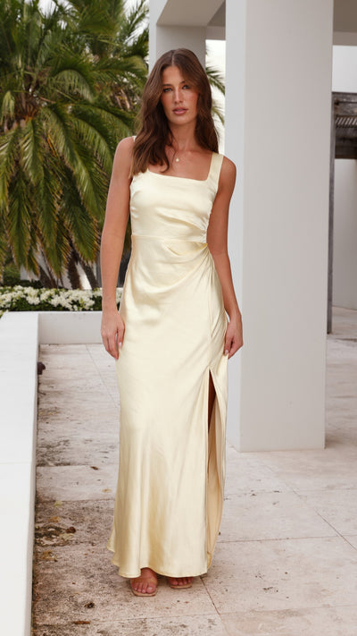 Load image into Gallery viewer, Alaria Maxi Dress - Yellow
