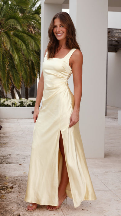 Load image into Gallery viewer, Alaria Maxi Dress - Yellow
