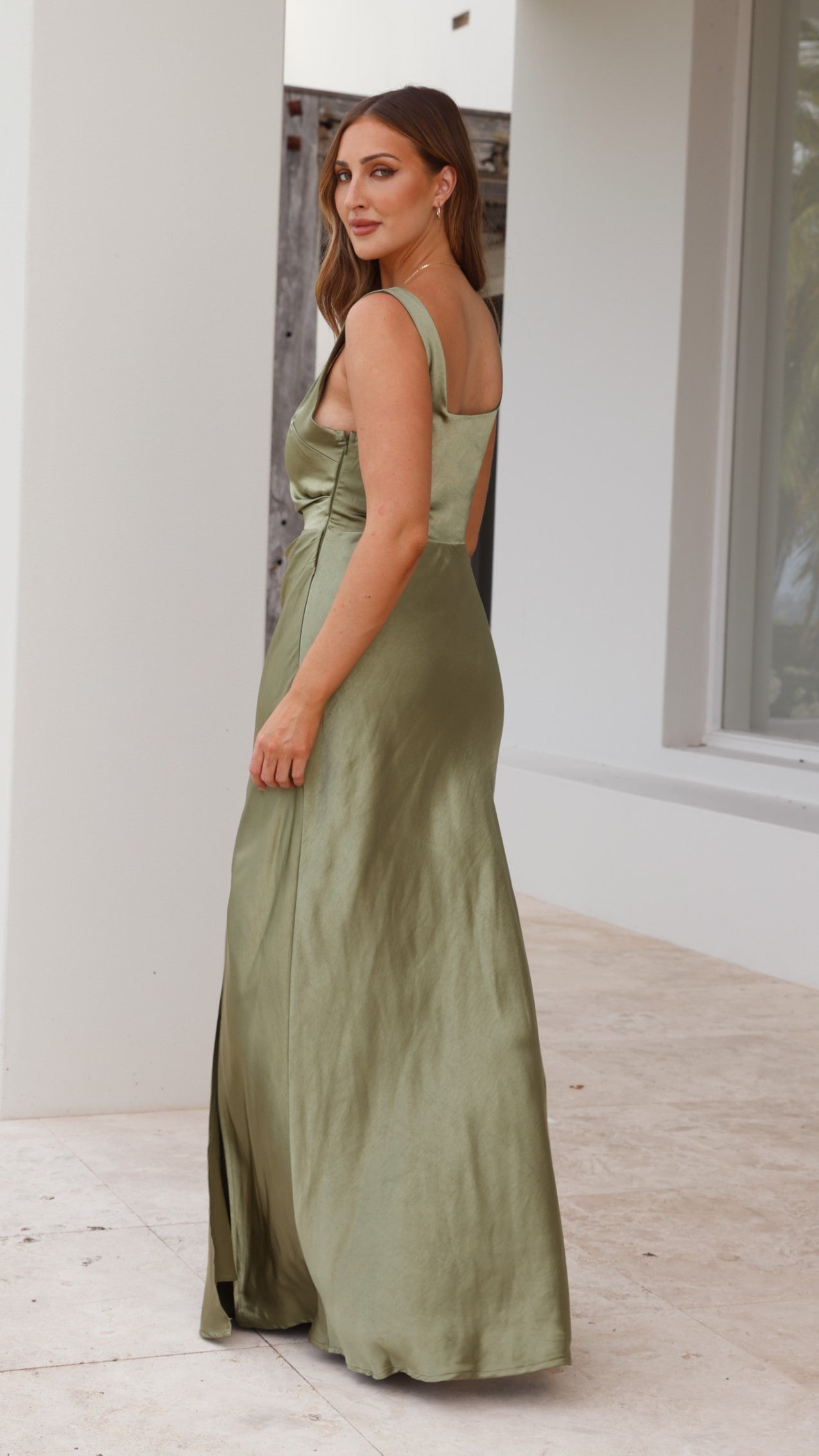 Alaria Maxi Dress - Olive