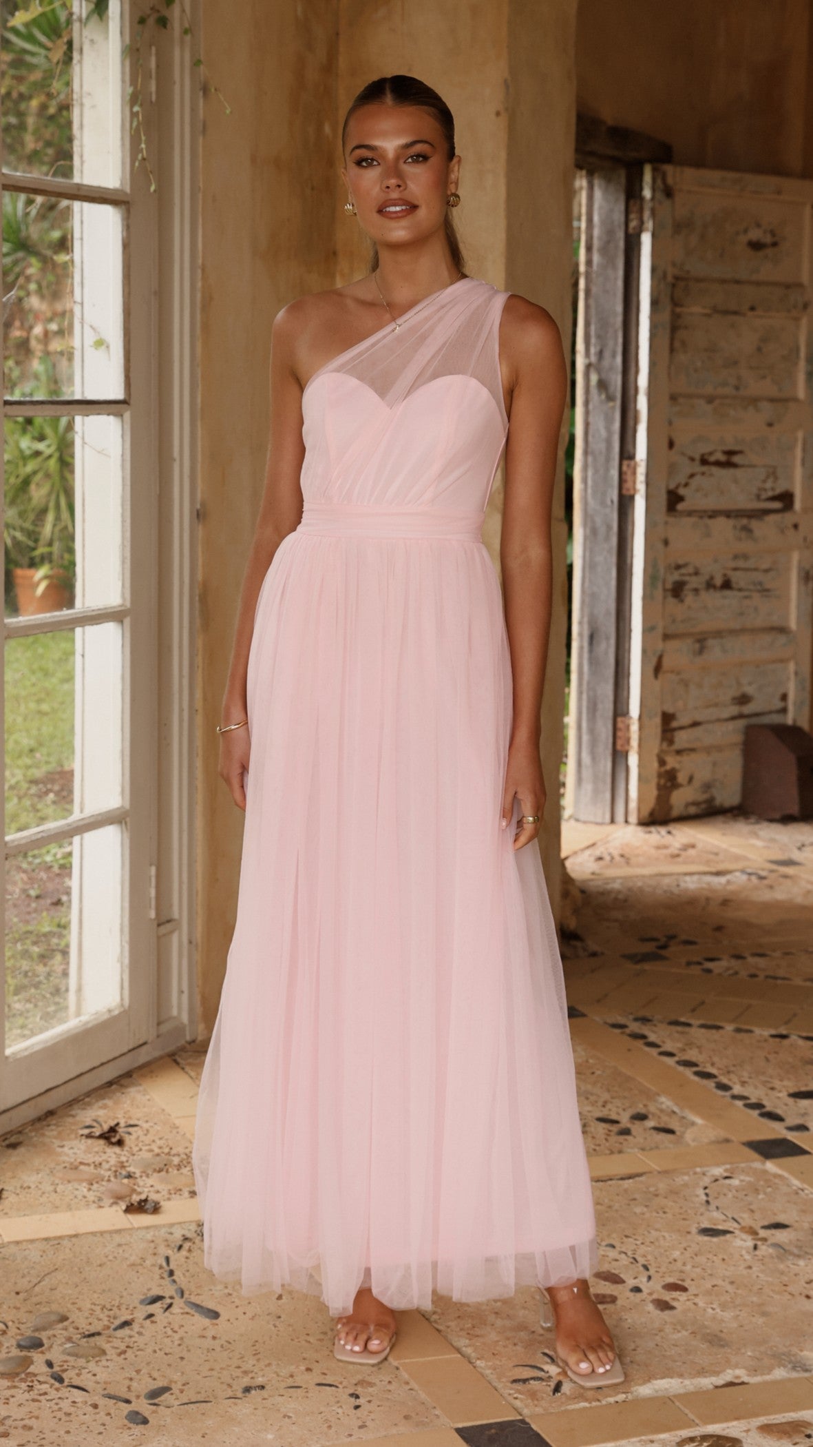 Talissa Tulle Maxi Dress - Pink - Buy Women's Dresses - Billy J