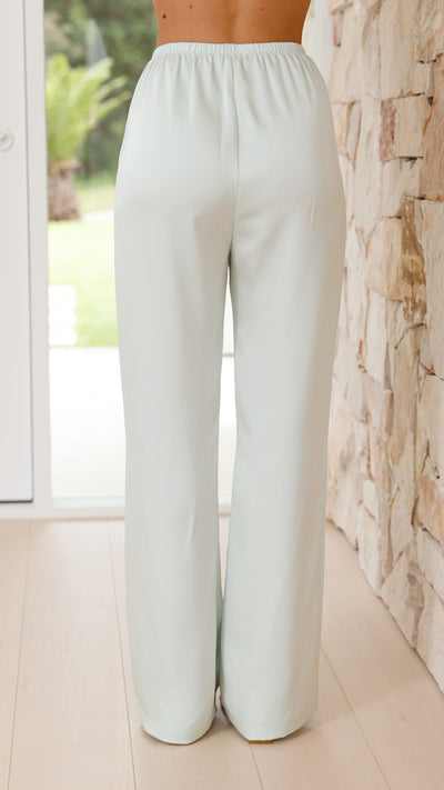 Load image into Gallery viewer, Imogen Button Pants - Seafoam
