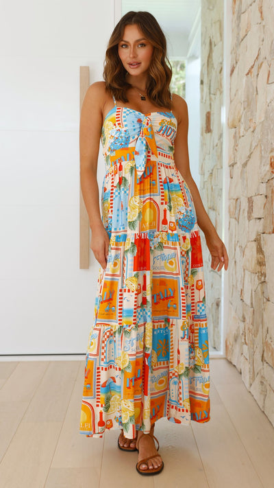 Load image into Gallery viewer, Bambi Maxi Dress - Sun Lounger Print
