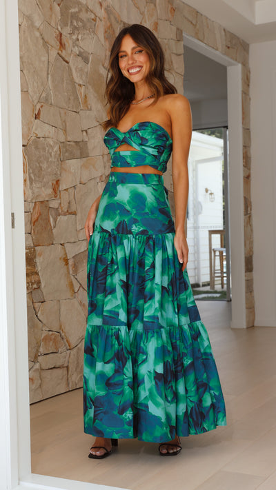 Load image into Gallery viewer, Ayla Calista Skirt - Calista Green
