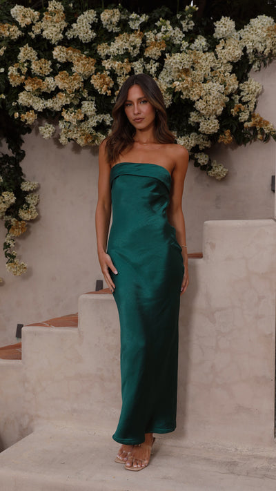 Load image into Gallery viewer, Gisele Maxi Dress - Emerald
