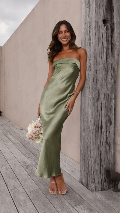 Load image into Gallery viewer, Gisele Maxi Dress - Olive
