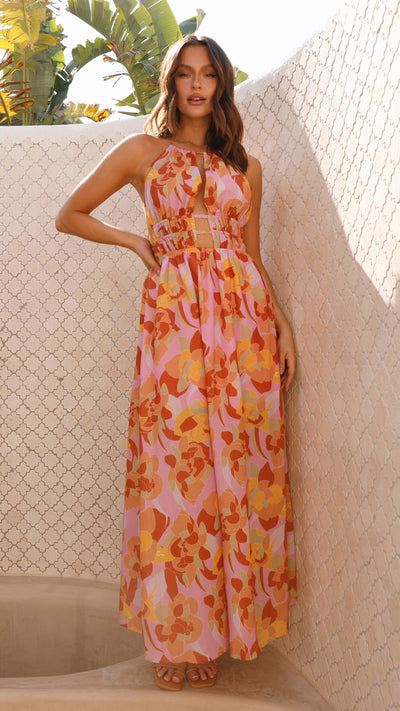 Load image into Gallery viewer, Ivy Maxi Dress - Pink Multi
