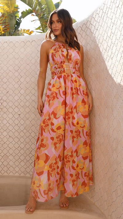 Load image into Gallery viewer, Ivy Maxi Dress - Pink Multi

