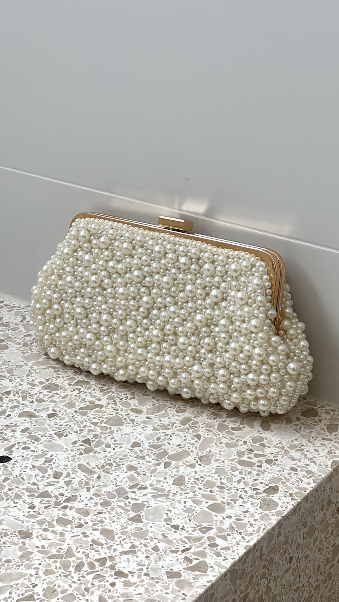 Pearl evening bag sale