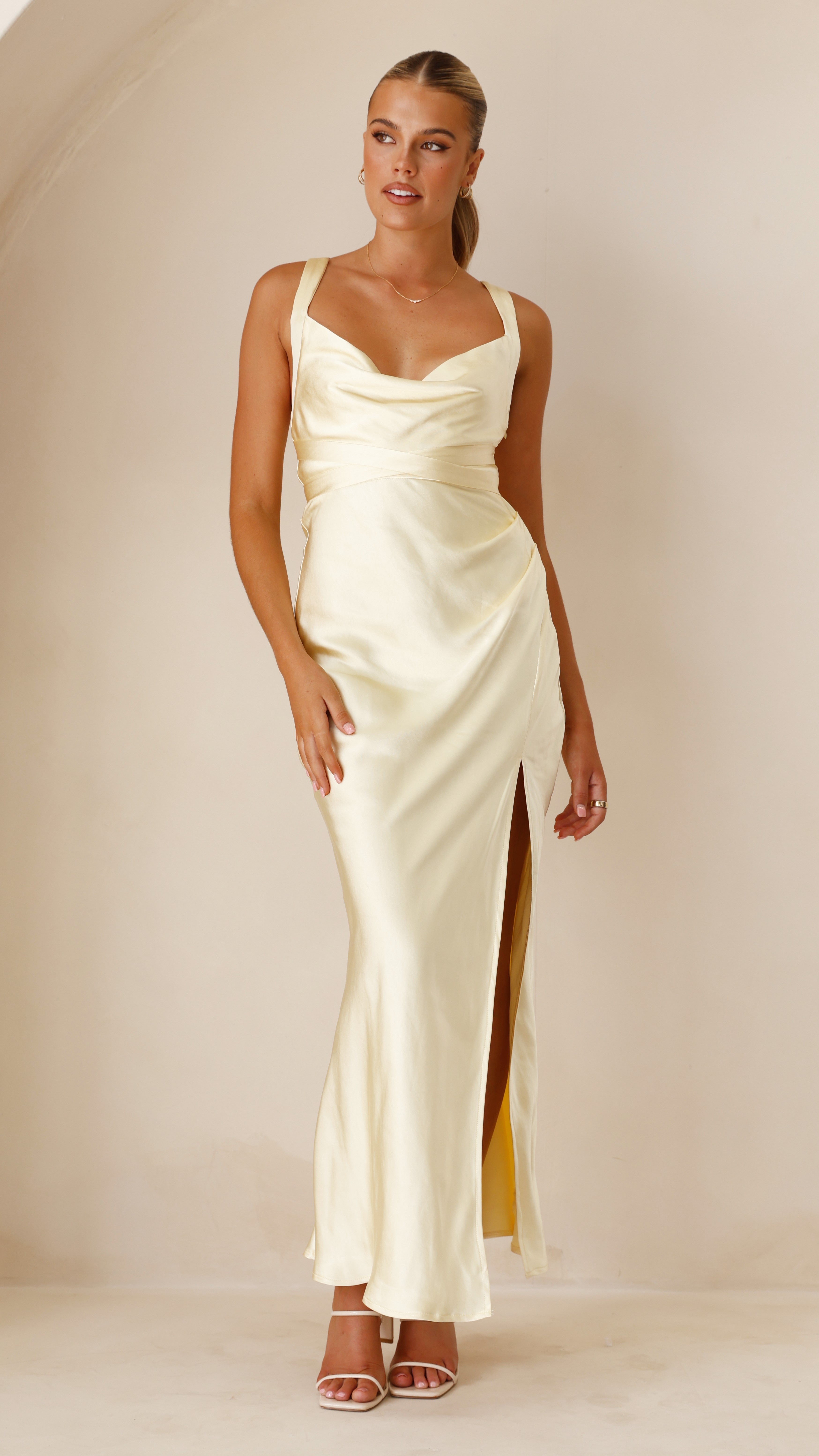 Zendaya Maxi Dress - Yellow - Buy Women's Dresses - Billy J Zendaya Maxi Dress - Yellow - Buy Women's Dresses - Billy J