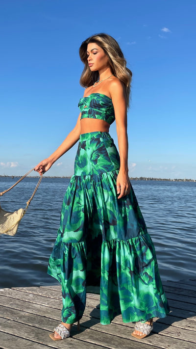 Load image into Gallery viewer, Ayla Calista Skirt - Calista Green
