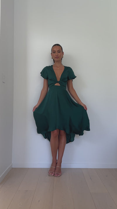 Load and play video in Gallery viewer, Sunny Daze Dress - Emerald
