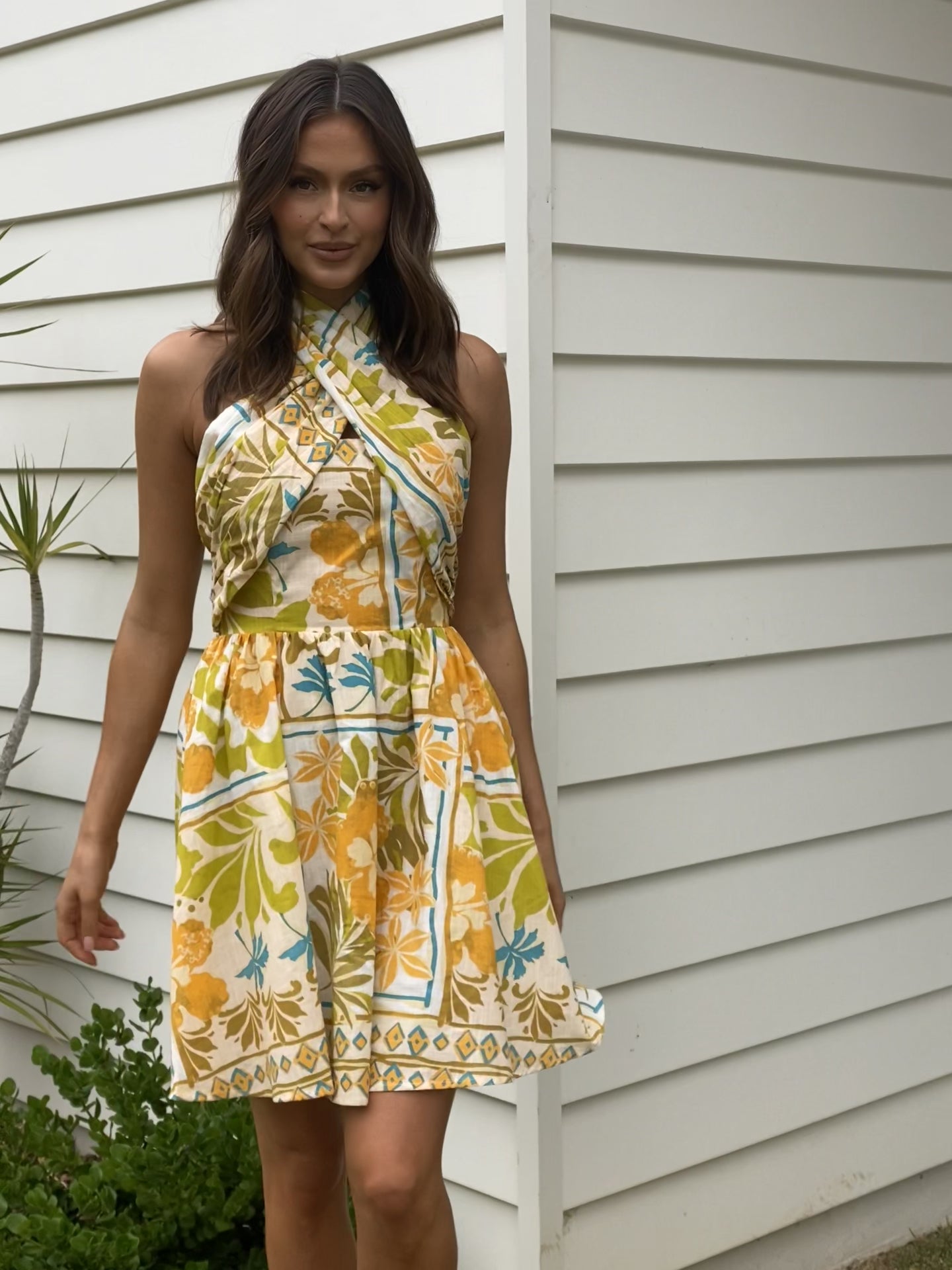 Tahiti Mini Dress - Paradise Print