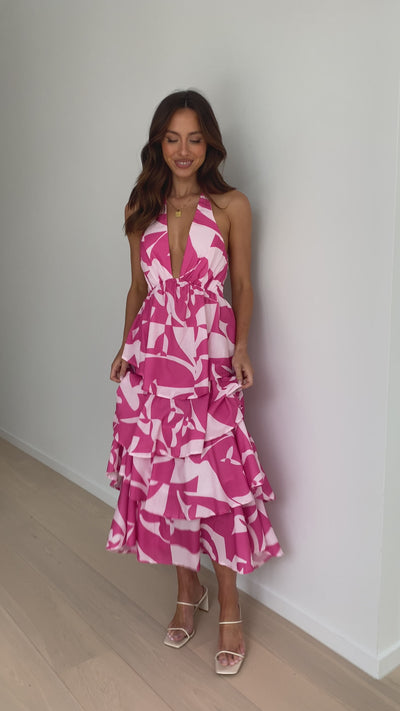 Load and play video in Gallery viewer, Adriana Maxi Dress - Pink
