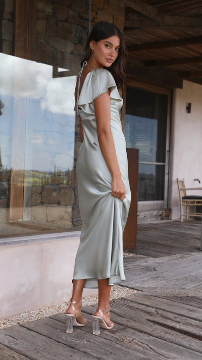 Load image into Gallery viewer, Carmen Midi Dress - Olive
