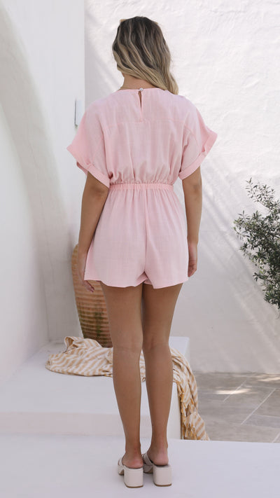 Load image into Gallery viewer, Tarika Playsuit - Blush
