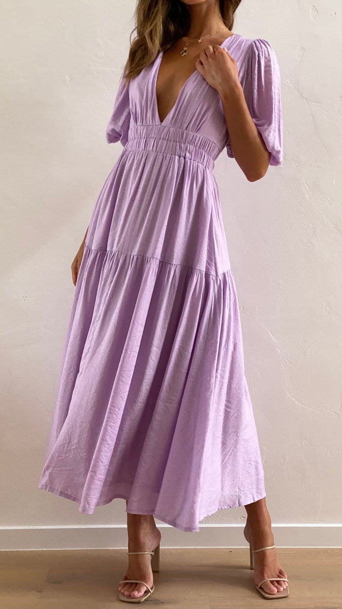 Erin Midi Dress - Lilac - Buy Women's Dresses - Billy J