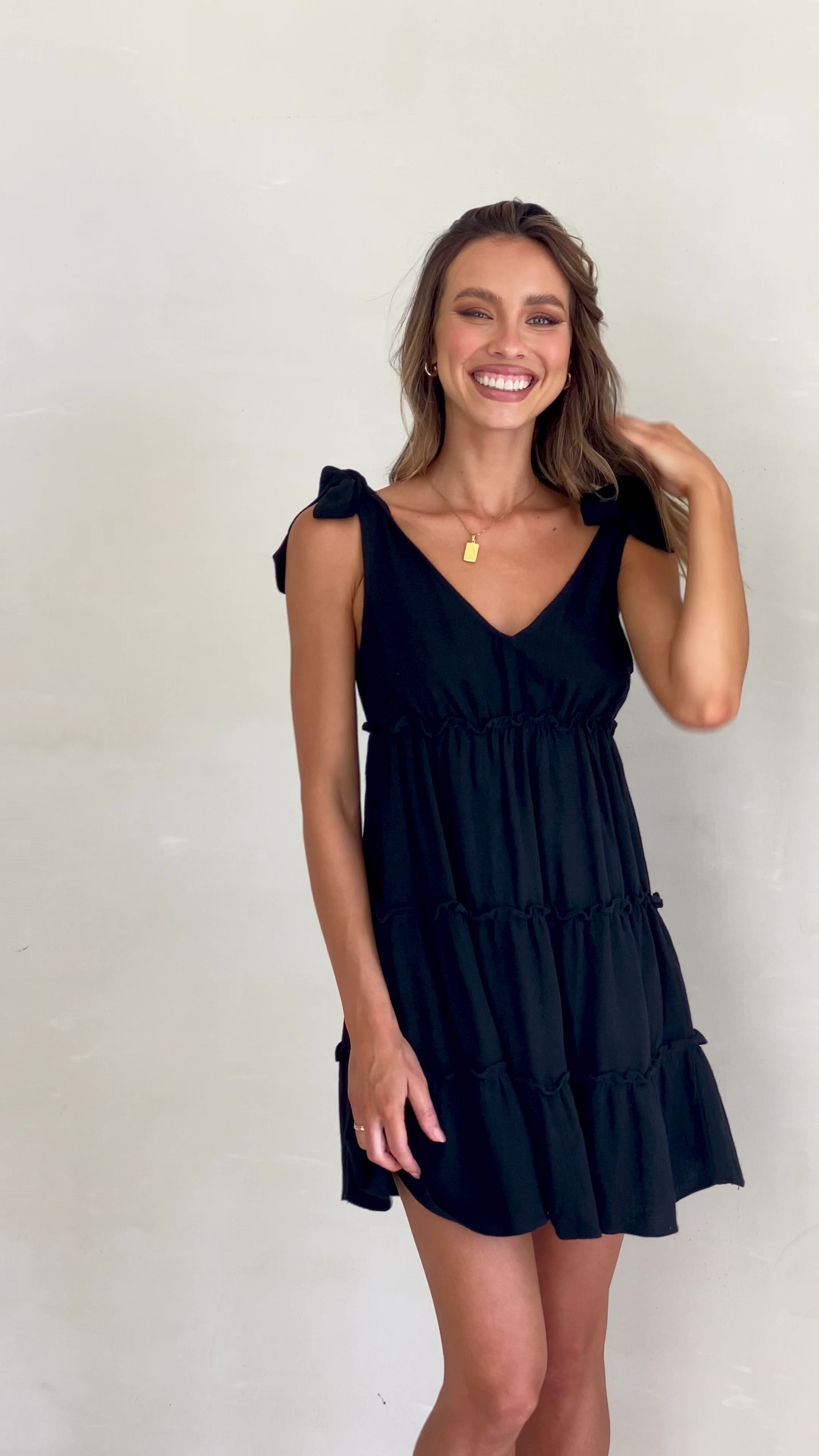 Odessia Mini Dress - Black