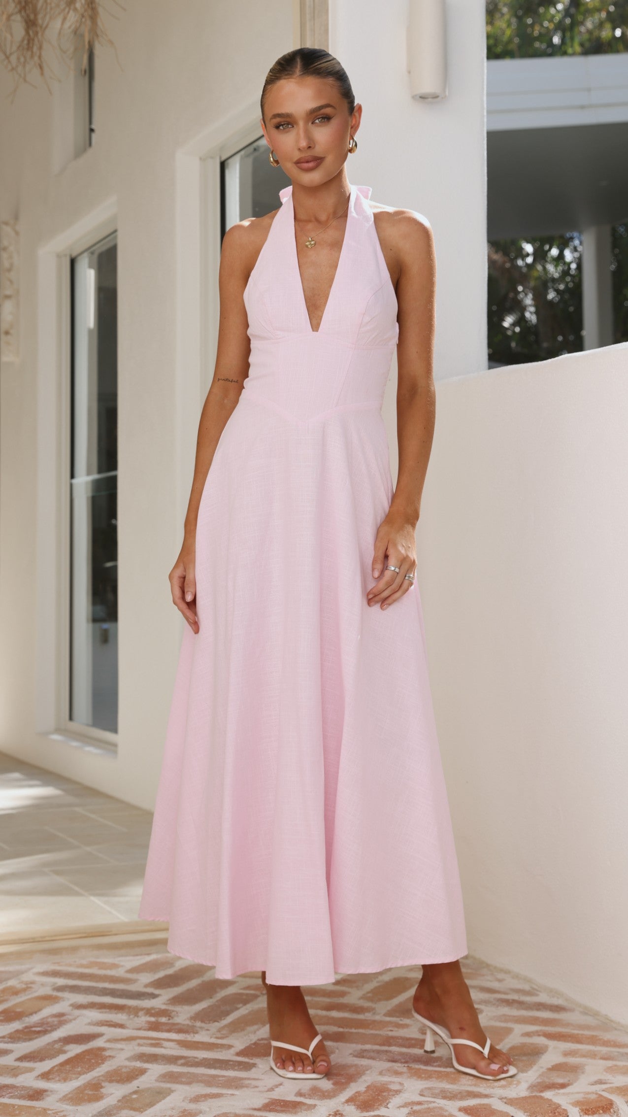 Skye Maxi Dress - Pink - Billy J