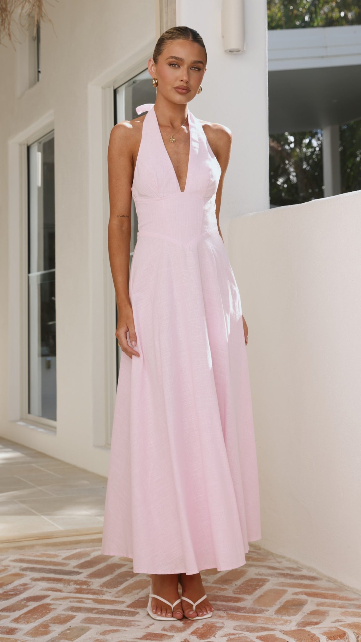 Skye Maxi Dress - Pink - Billy J