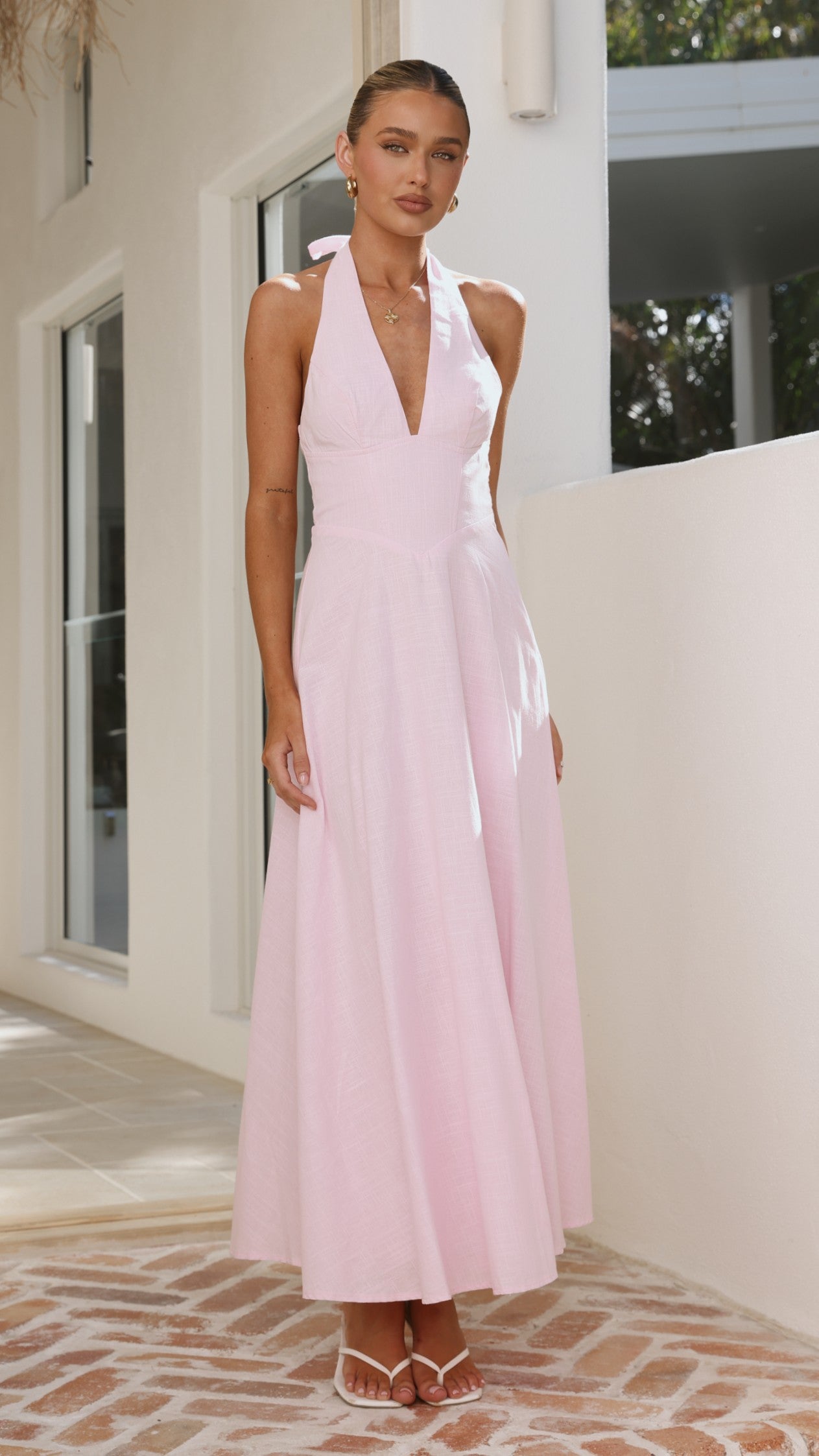 Skye Maxi Dress - Pink - Billy J