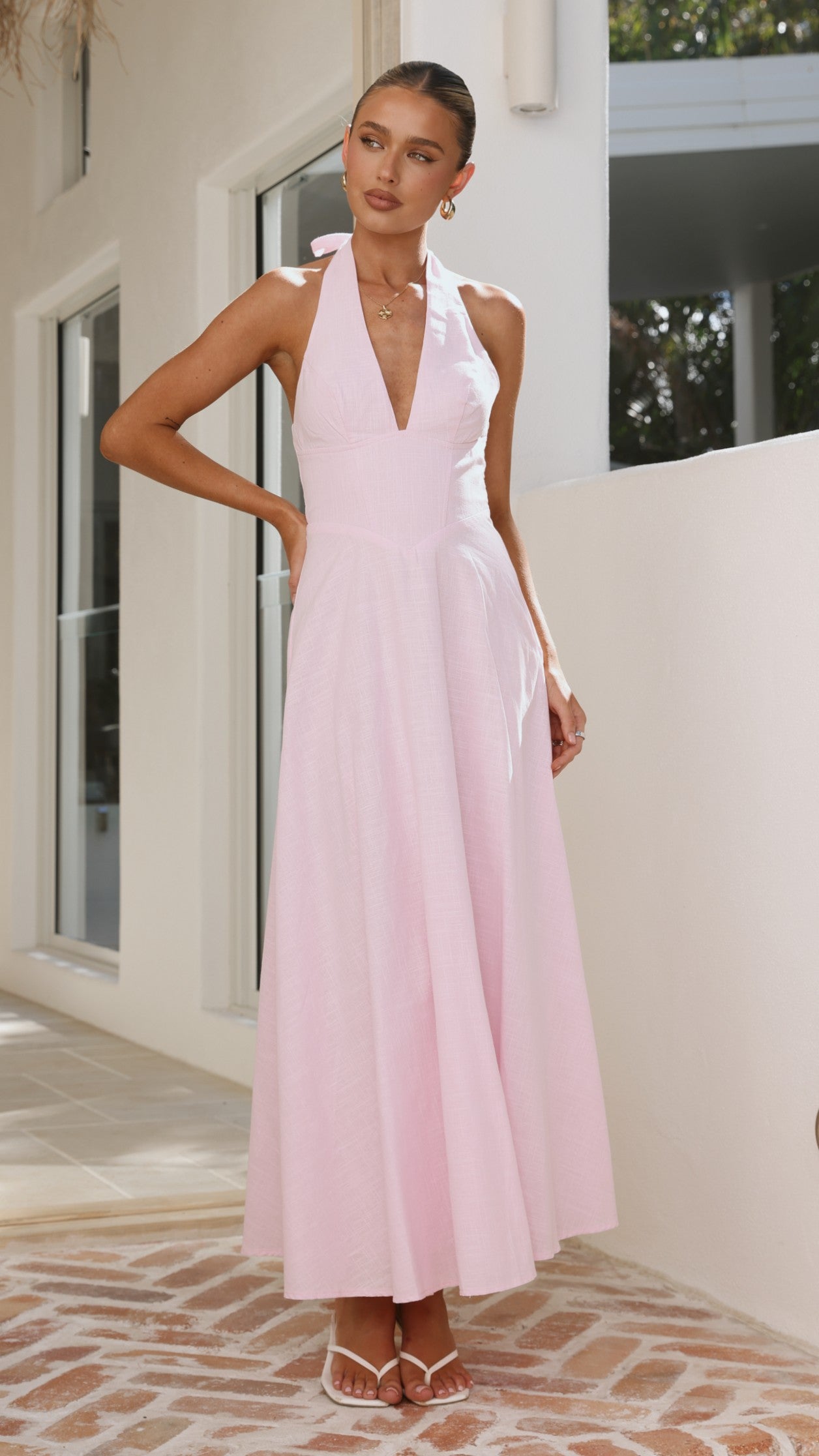 Skye Maxi Dress - Pink - Billy J