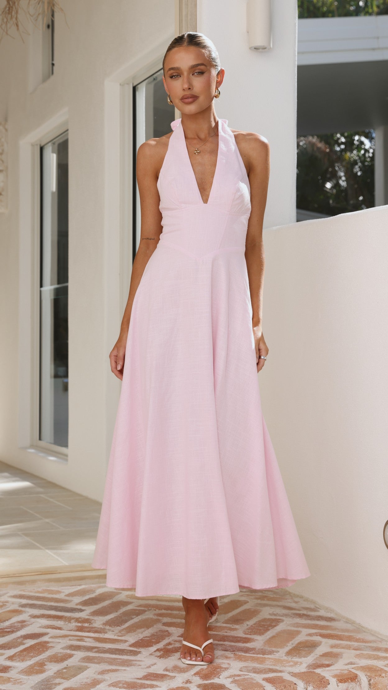 Skye Maxi Dress - Pink - Billy J