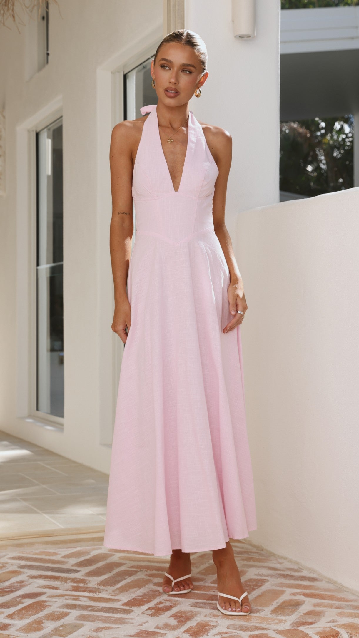 Skye Maxi Dress - Pink - Billy J