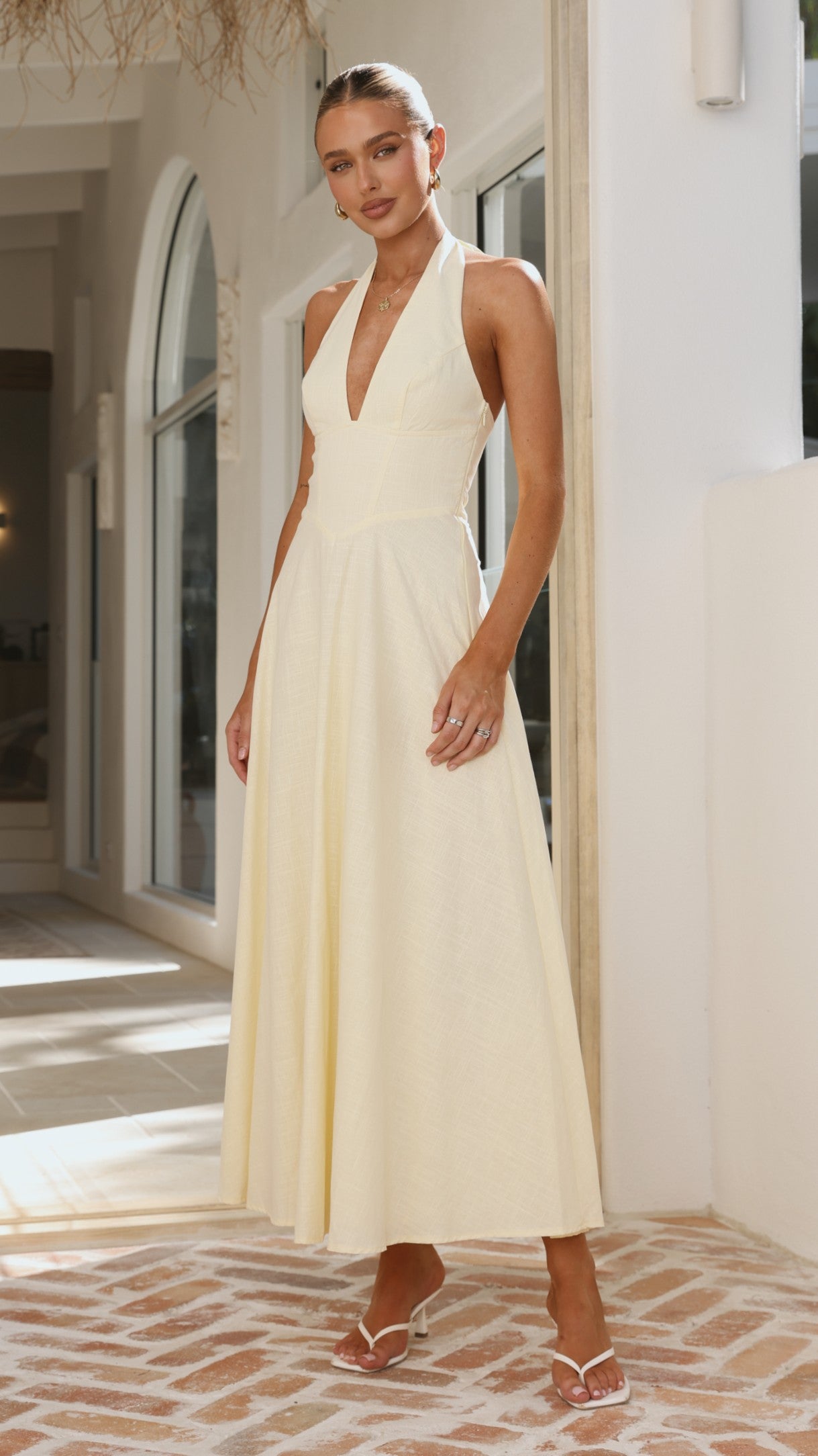 Skye Maxi Dress - Yellow - Billy J