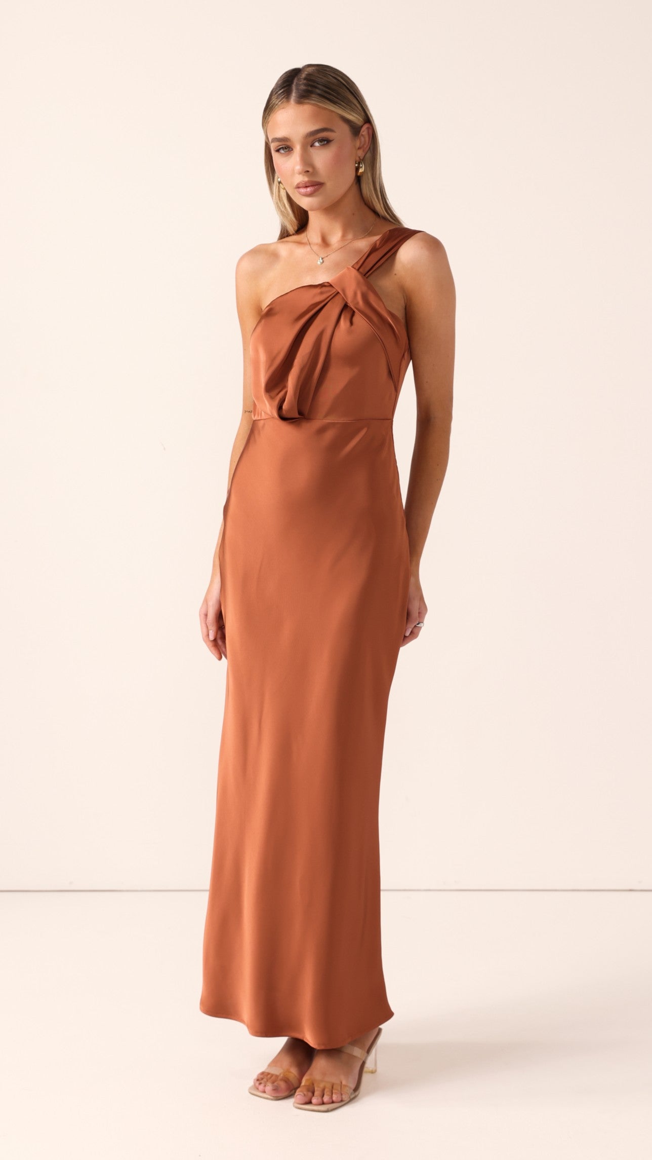 Greta Maxi Dress - Copper - Billy J