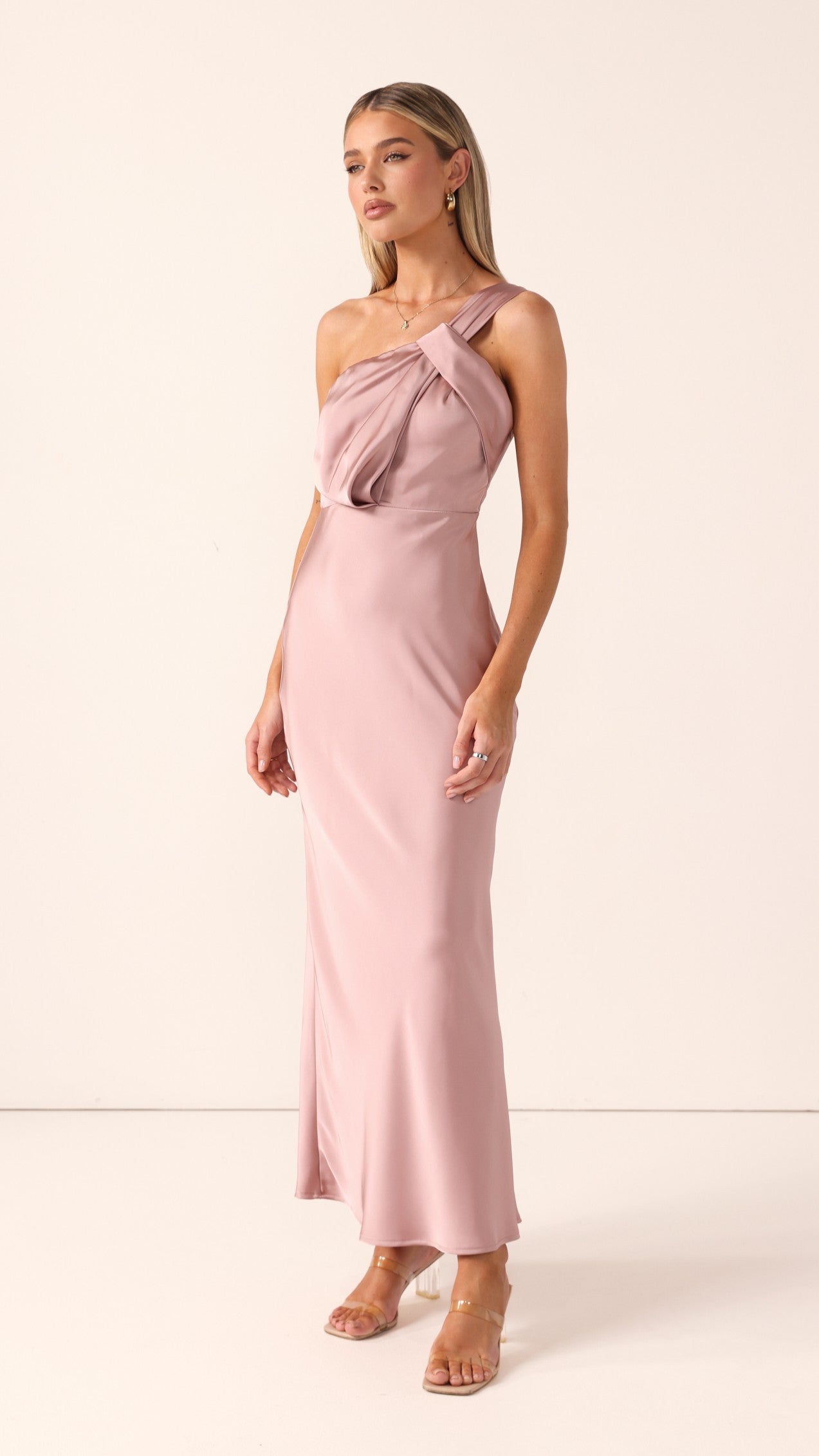 Greta Maxi Dress - Dusty Pink - Billy J