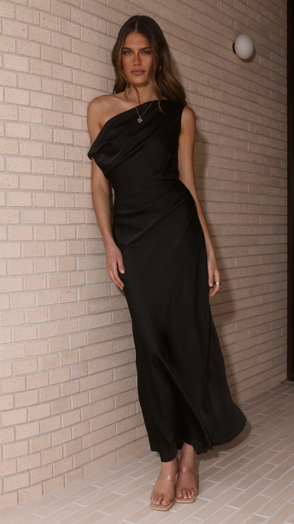 Gigi Maxi Dress - Black - Billy J