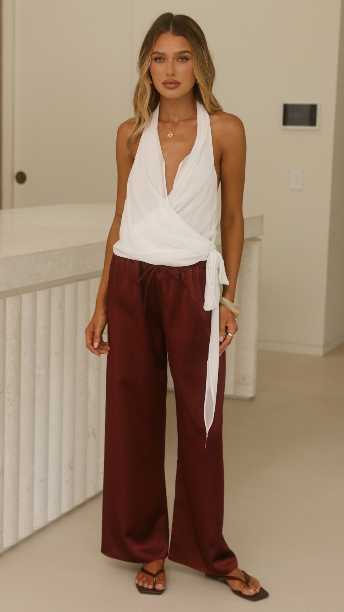 Savannah Pants - Wine - Billy J