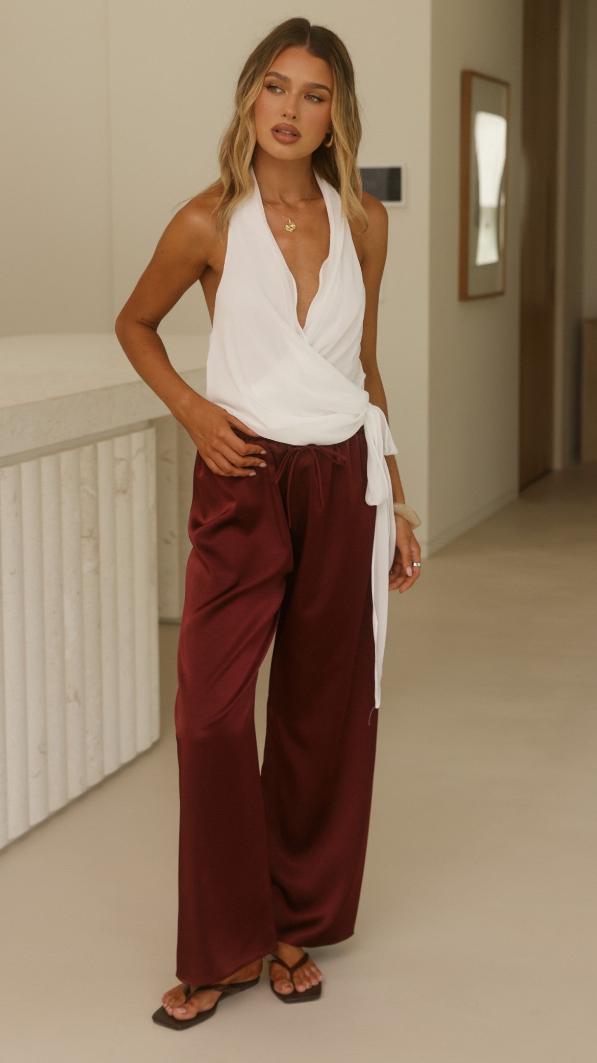 Savannah Pants - Wine - Billy J