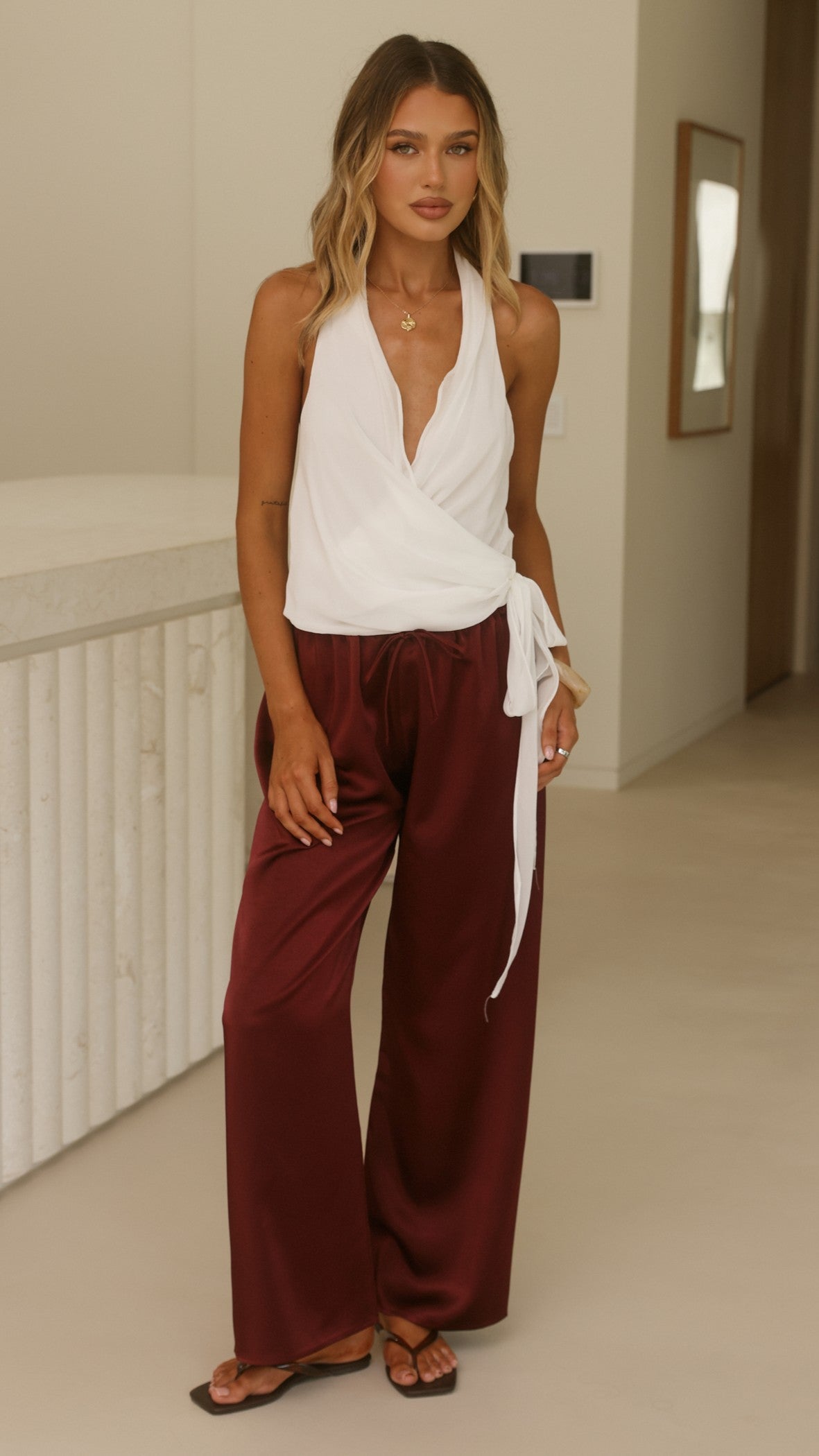 Savannah Pants - Wine - Billy J