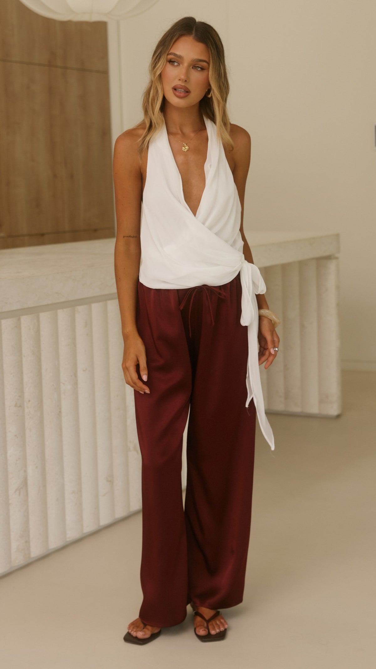 Savannah Pants - Wine - Billy J