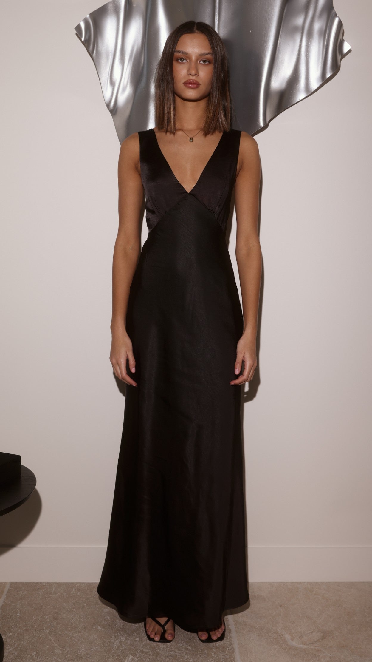Sofia Maxi Dress - Black - Billy J