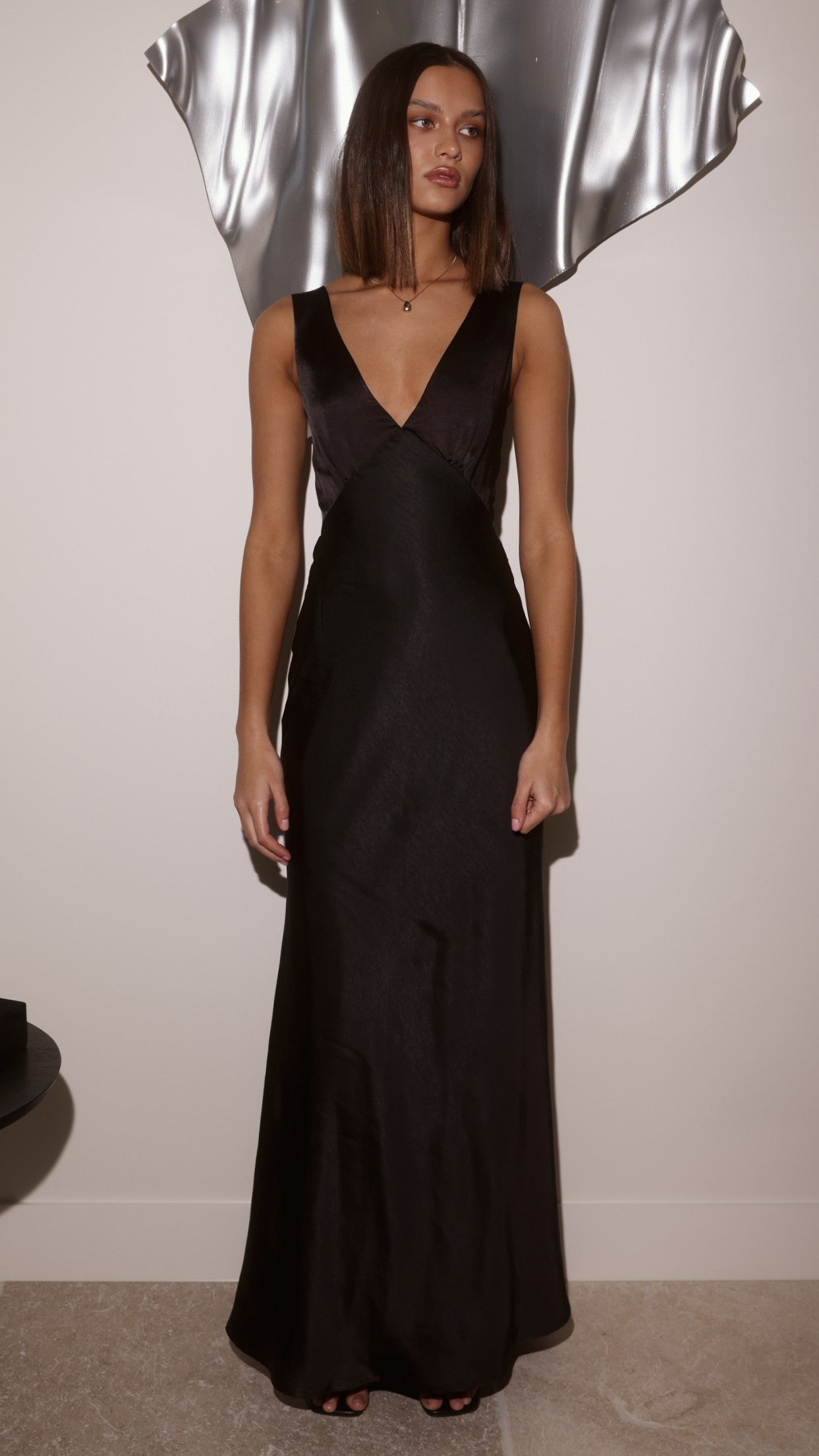 Sofia Maxi Dress - Black - Billy J
