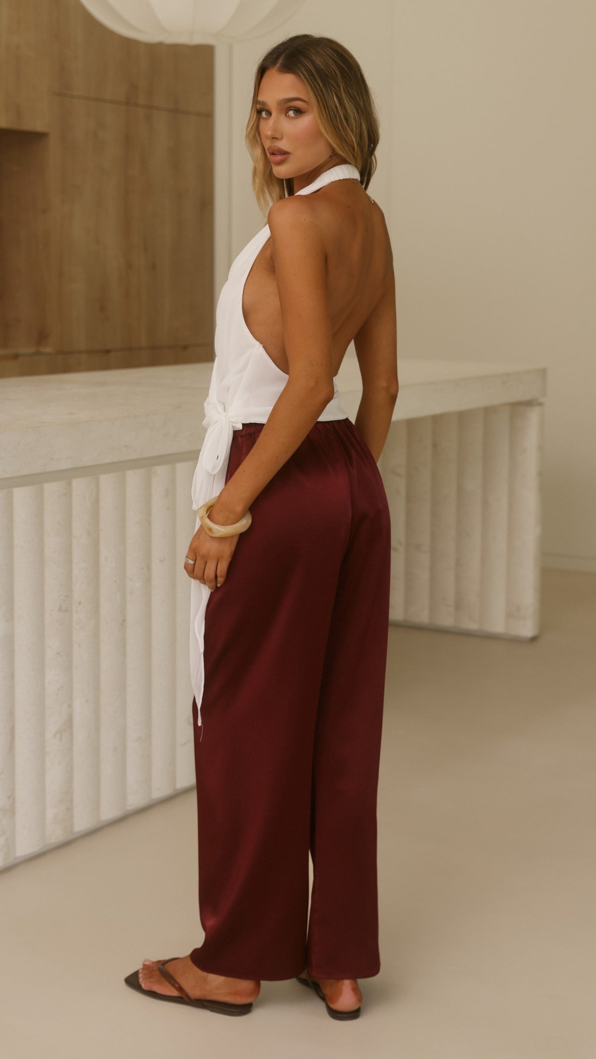 Savannah Pants - Wine - Billy J