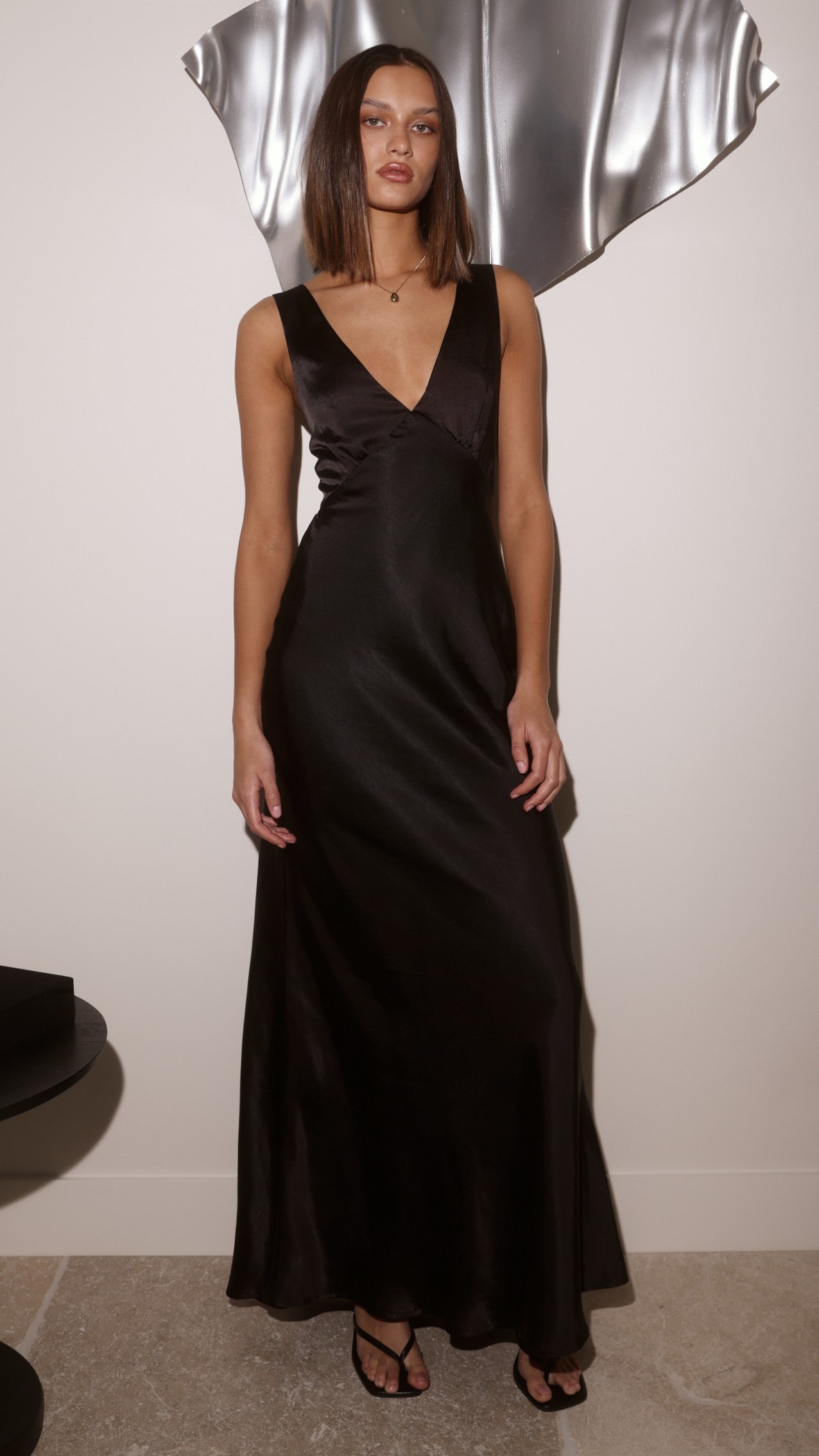Sofia Maxi Dress - Black - Billy J