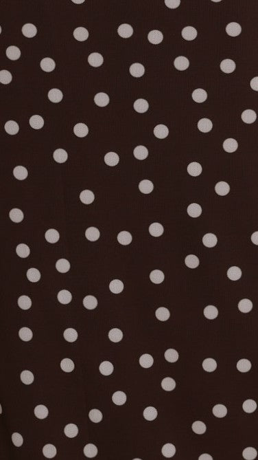 Janika Maxi Skirt - Chocolate/White Polka Dot - Billy J