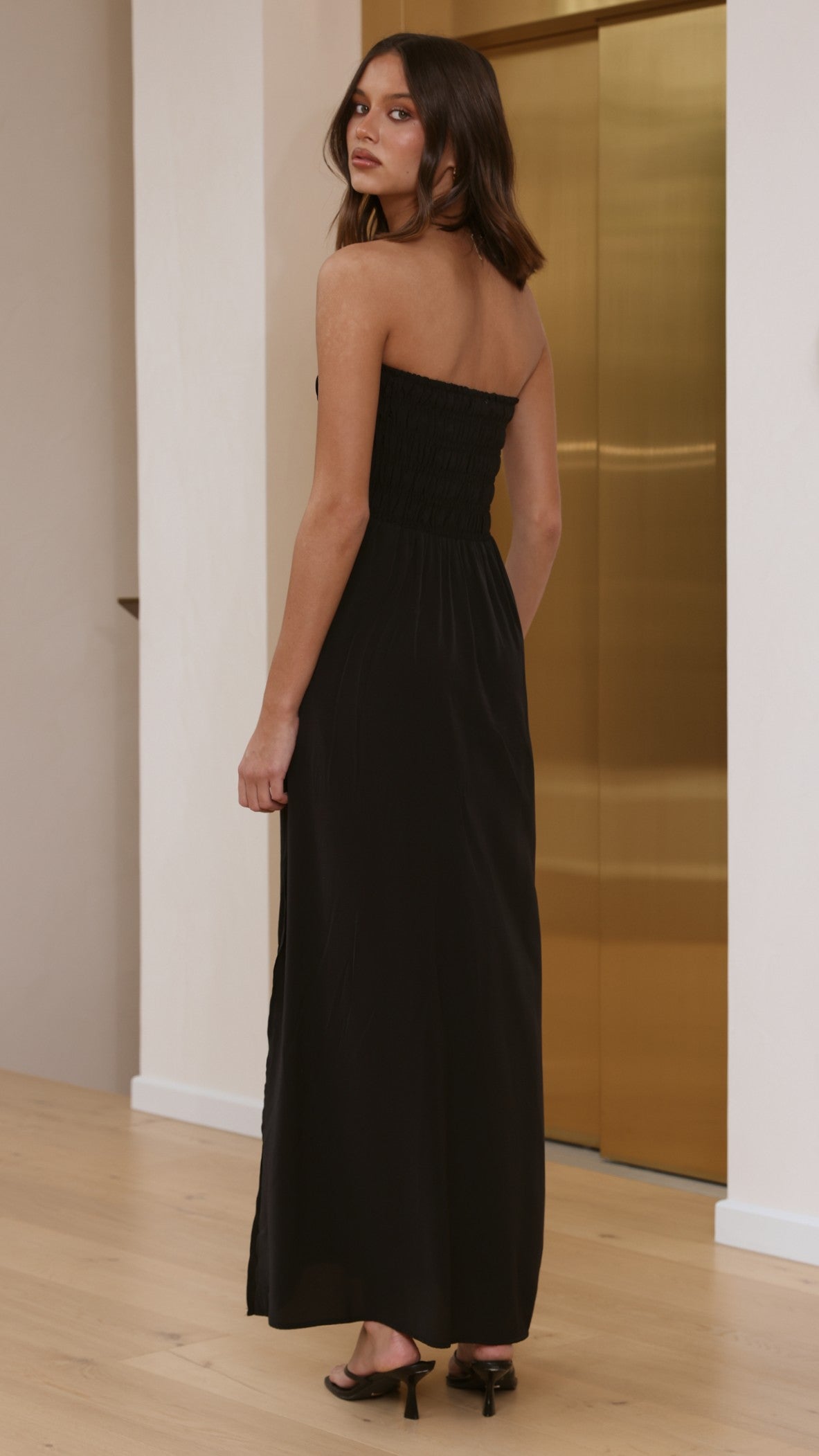 Marcy Maxi Dress - Black - Billy J
