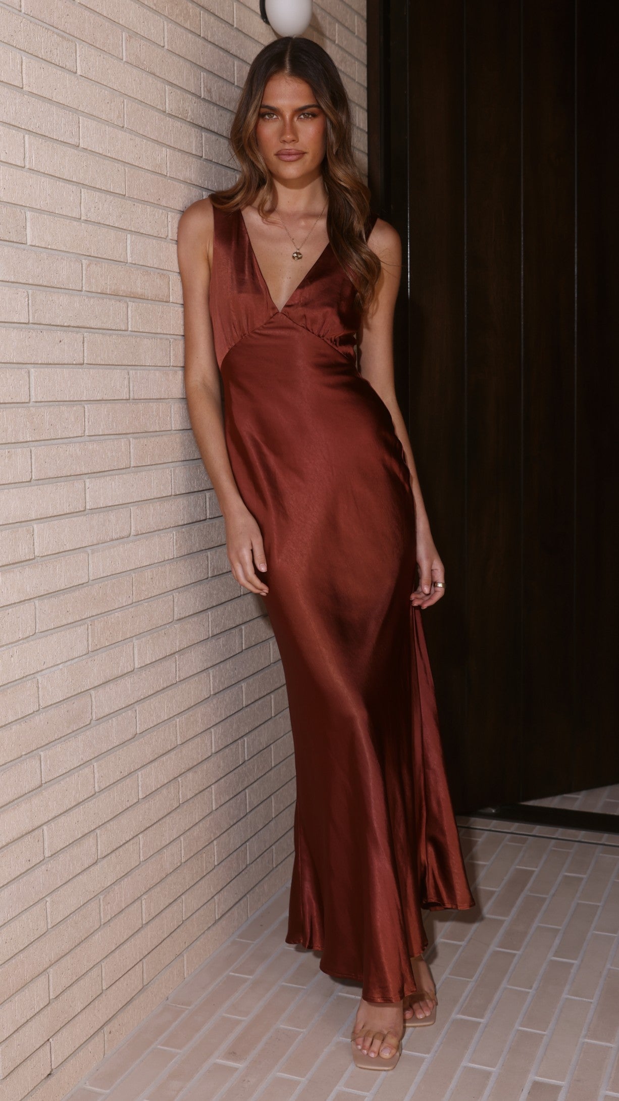 Sofia Maxi Dress - Rust - Billy J