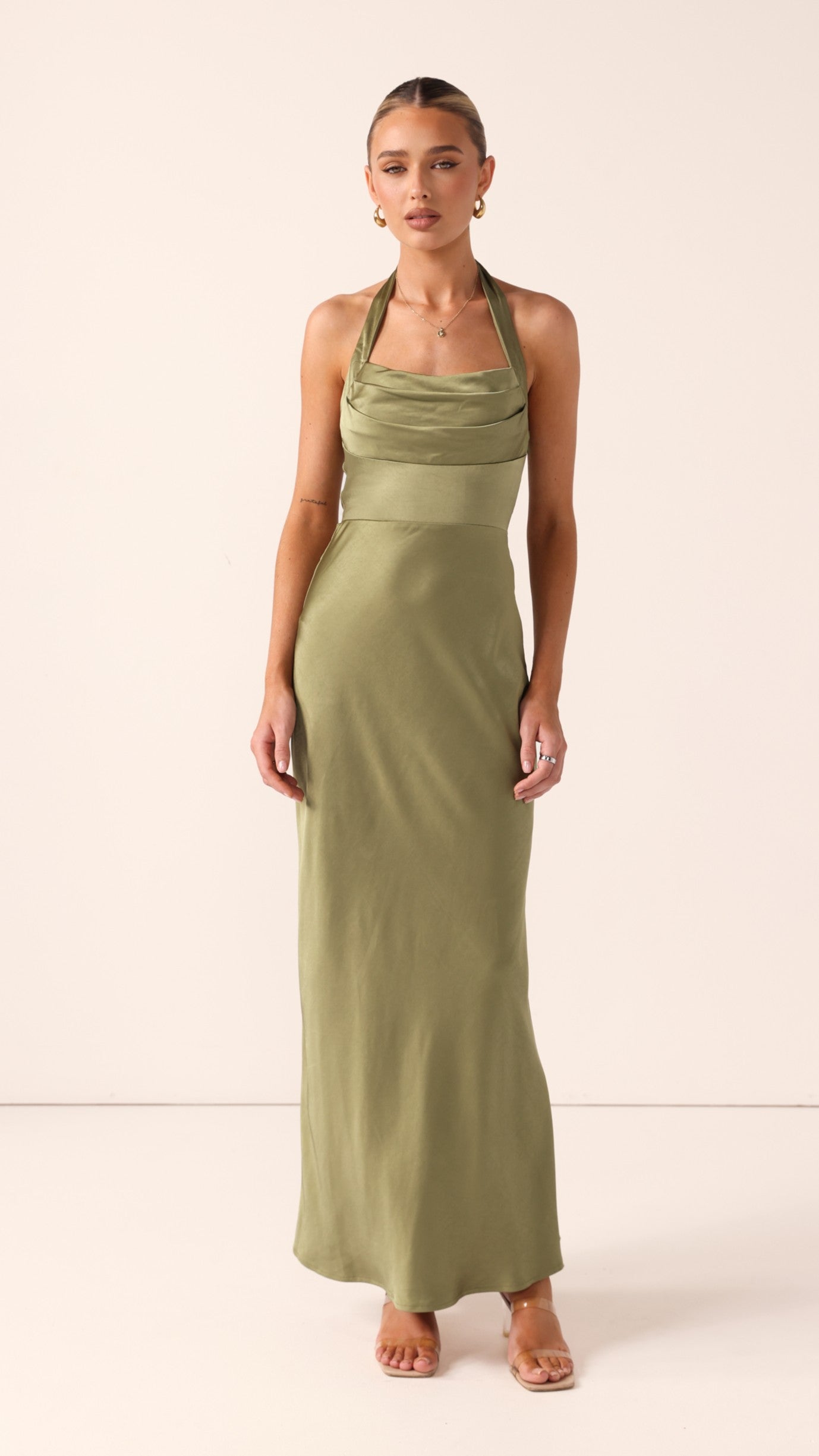 Alexa Maxi Dress - Olive - Billy J