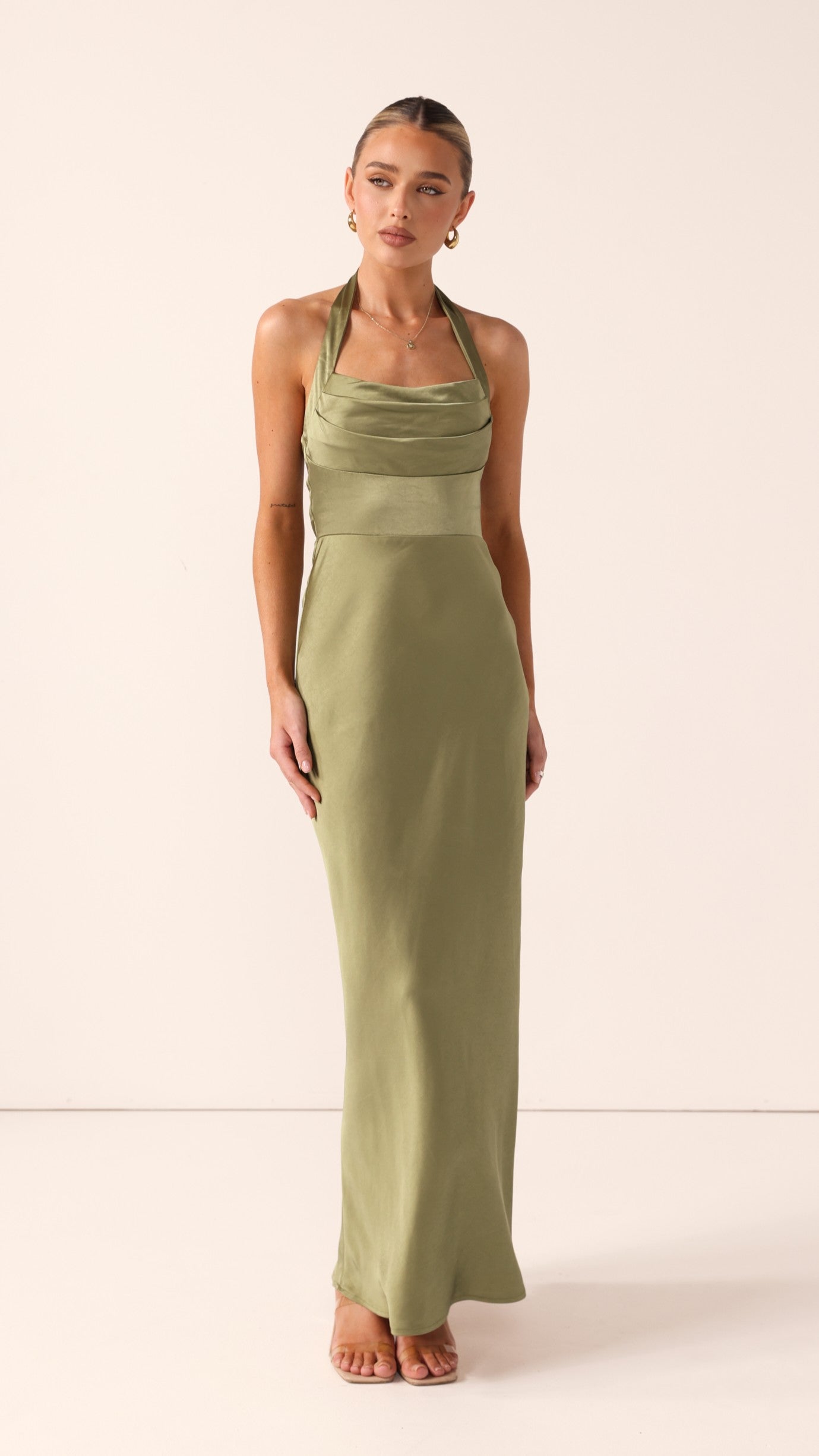 Alexa Maxi Dress - Olive - Billy J