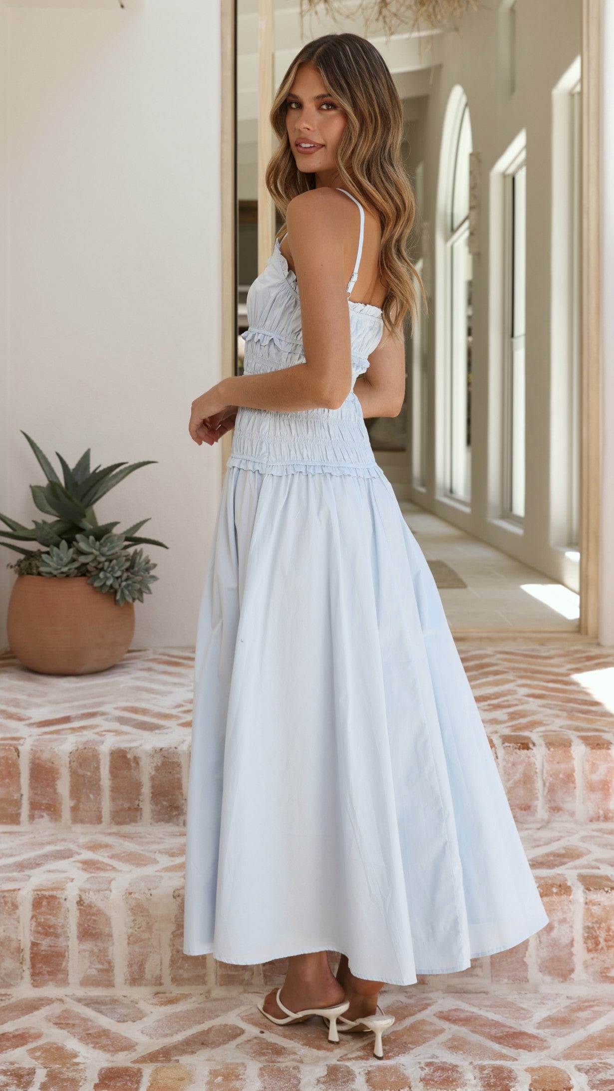 Vida Maxi Dress - Blue - Billy J