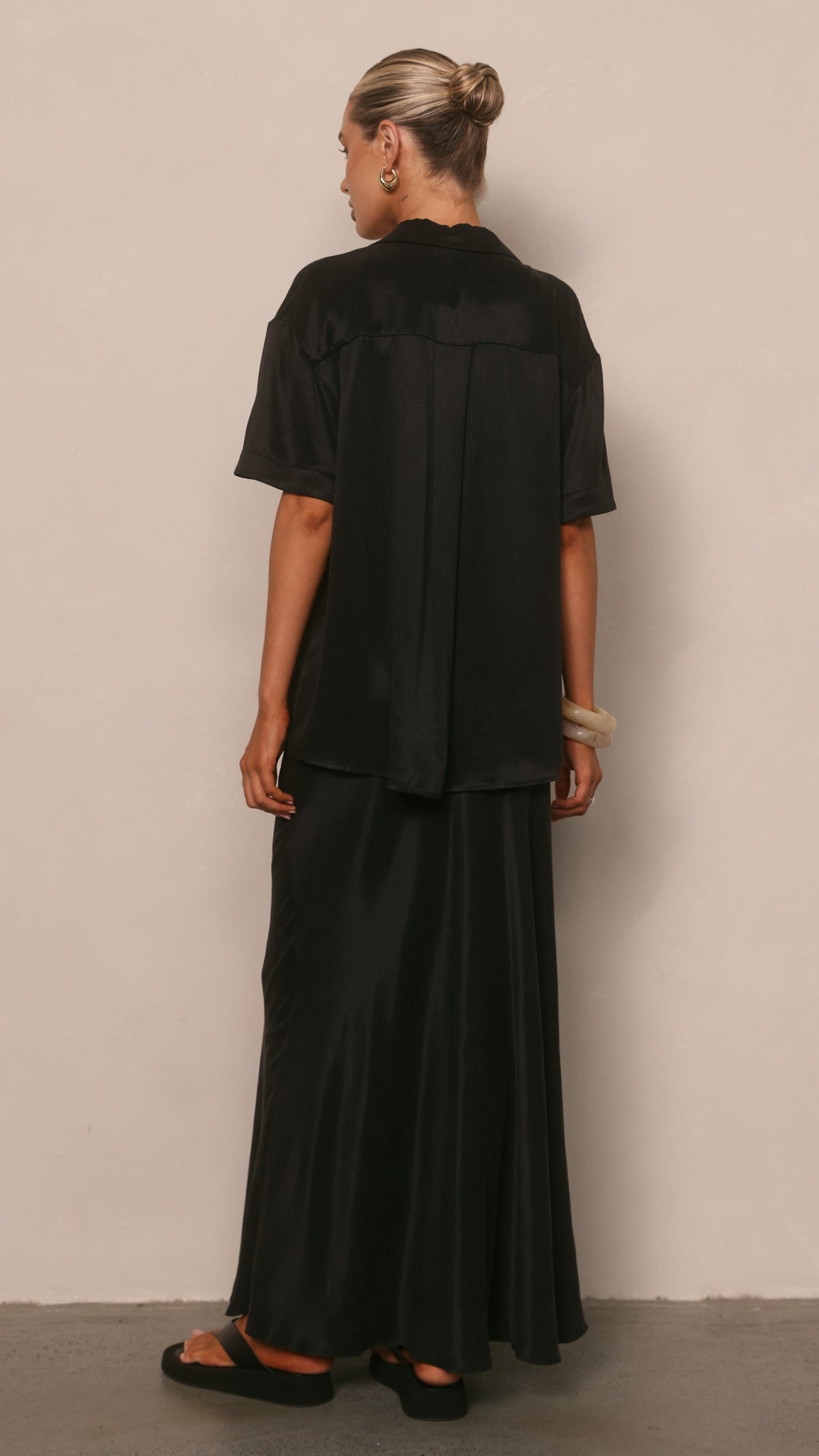 Celeste Maxi Skirt - Black - Billy J