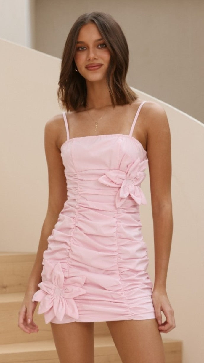 Georgie Mini Dress - Pink - Billy J