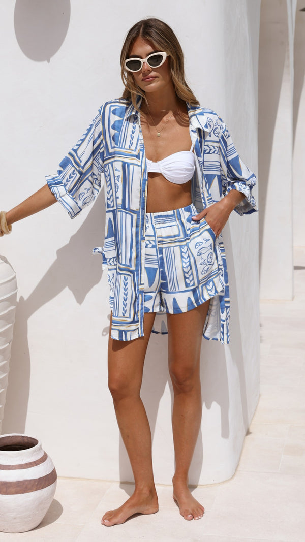 Kelsea Button Up Shirt - Coastal Escape - Billy J